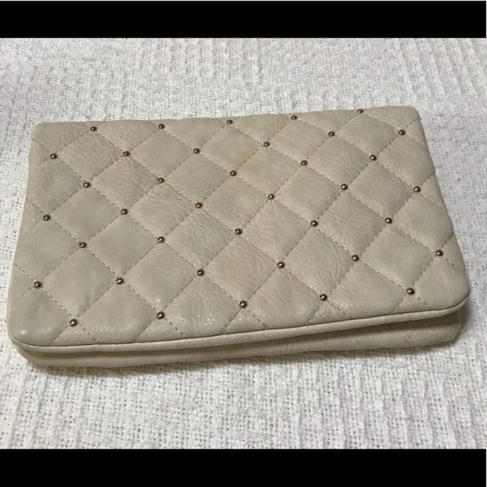 White Street Level shoulder bag/clutch/wristlet